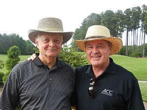 English: Ken Haines with ACC commissioner John...