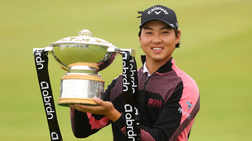 Min Woo Lee is the defending champion at the Genesis Scottish Open. (Andrew Redington/Getty Images)